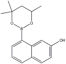 8-(4,4,6-Trimethyl-1,3,2-dioxaborinan-2-yl)-2-naphthol Struktur