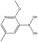 2-Methoxy-5-methylpyridin-3-ylboronic acid Struktur