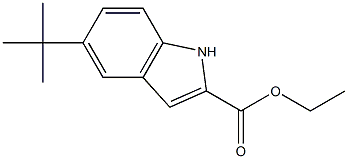 Ethyl 5-tert-butyl-1H-indole-2-carboxylate ,97% Struktur