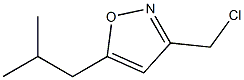 3-(chloromethyl)-5-isobutylisoxazole Struktur