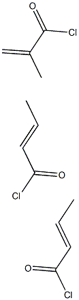 Crotonyl chloride
2-Butenoyl chloride
-Methacryloyl chloride Struktur