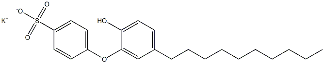 2'-Hydroxy-5'-decyl[oxybisbenzene]-4-sulfonic acid potassium salt Struktur