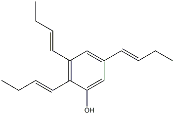 2,3,5-Tri(1-butenyl)phenol Struktur