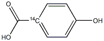 4-Hydroxybenzene(14C)carboxylic acid Struktur