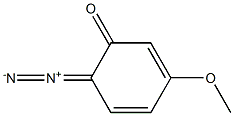 6-Diazo-3-methoxy-2,4-cyclohexadien-1-one Struktur