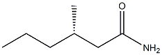 [S,(-)]-3-Methylhexanamide Struktur