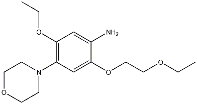 5-Ethoxy-2-(2-ethoxyethoxy)-4-morpholinoaniline Struktur