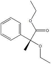 [R,(+)]-2-Ethoxy-2-phenylpropionic acid ethyl ester Struktur