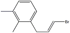 1-(3-Bromoallyl)-2,3-dimethylbenzene Struktur