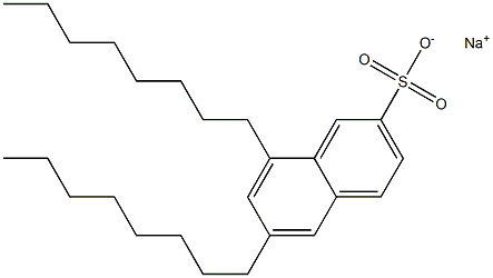 6,8-Dioctyl-2-naphthalenesulfonic acid sodium salt Struktur