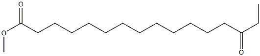 14-Oxohexadecanoic acid methyl ester Struktur