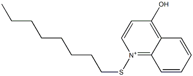 1-Octylthio-4-hydroxyquinolinium Struktur