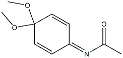 N-(4,4-Dimethoxy-2,5-cyclohexadienylidene)acetamide Struktur