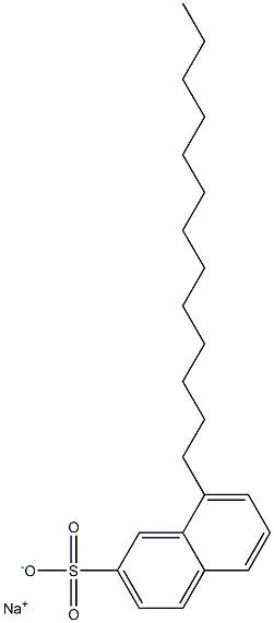 8-Tridecyl-2-naphthalenesulfonic acid sodium salt Struktur