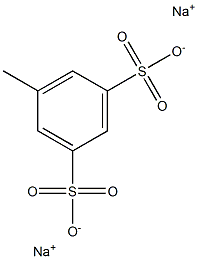 5-Methyl-1,3-benzenedisulfonic acid disodium salt Struktur