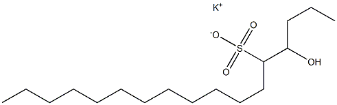 4-Hydroxyheptadecane-5-sulfonic acid potassium salt Struktur