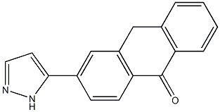 3-(1H-Pyrazol-5-yl)anthrone Struktur