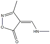 3-Methyl-4-[(methylamino)methylene]isoxazol-5(4H)-one Struktur