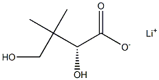 (R)-2,4-Dihydroxy-3,3-dimethylbutyric acid lithium salt Struktur