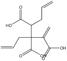 3-Butene-1,2,3-tricarboxylic acid 1,2-di(2-propenyl) ester Struktur