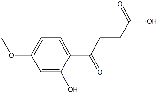 3-[2-Hydroxy-4-methoxybenzoyl]propionic acid Struktur