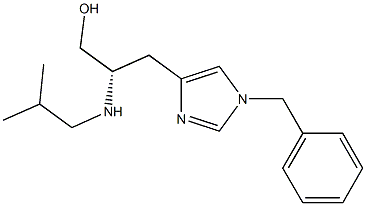 (2S)-3-(1-Benzyl-1H-imidazol-4-yl)-2-isobutylamino-1-propanol Struktur