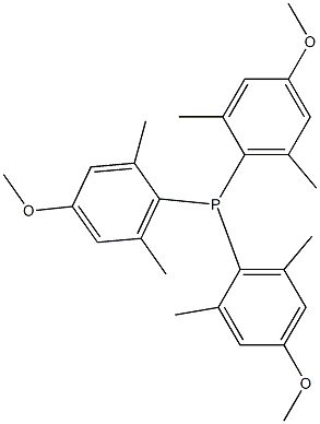 Tris(2,6-dimethyl-4-methoxyphenyl)phosphine Struktur