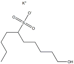 10-Hydroxydecane-5-sulfonic acid potassium salt Struktur