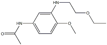 3'-(2-Ethoxyethylamino)-4'-methoxyacetanilide Struktur