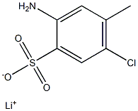 2-Amino-5-chloro-4-methylbenzenesulfonic acid lithium salt Struktur