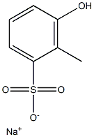 3-Hydroxy-2-methylbenzenesulfonic acid sodium salt Struktur