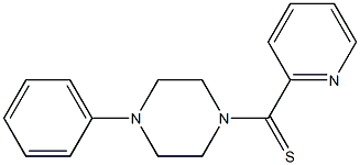 2-(4-Phenyl-1-piperazinylcarbonothioyl)pyridine Struktur