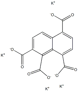 1,2,5,8-Naphthalenetetracarboxylic acid tetrapotassium salt Struktur