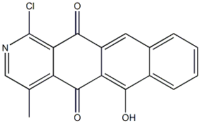 1-Chloro-4-methyl-6-hydroxynaphth[2,3-g]isoquinoline-5,12-dione Struktur