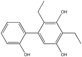 2,4-Diethyl-1,1'-biphenyl-2',3,5-triol Struktur