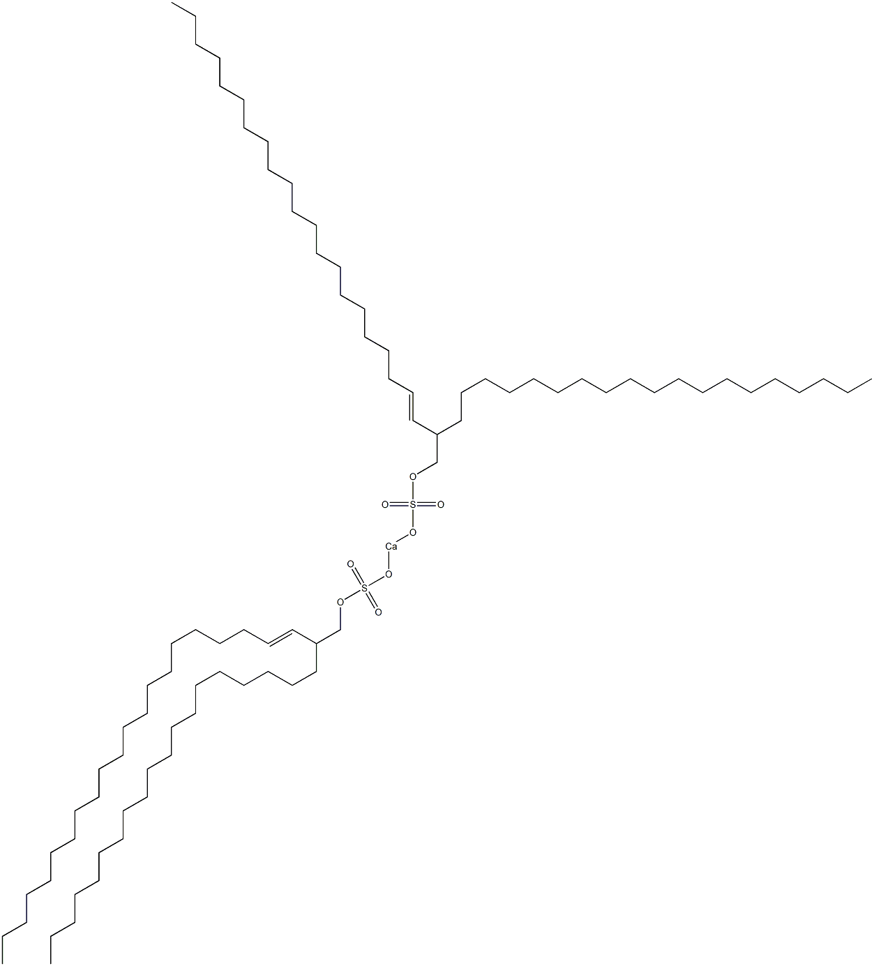 Bis(2-nonadecyl-3-tricosenyloxysulfonyloxy)calcium Struktur