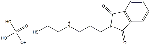 2-[3-(1,3-Dioxo-2,3-dihydro-1H-isoindol-2-yl)propylamino]ethanethiol phosphate Struktur