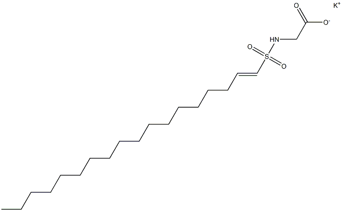 N-(1-Octadecenylsulfonyl)glycine potassium salt Struktur