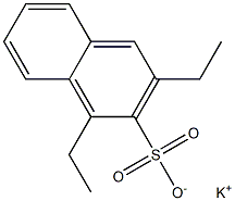 1,3-Diethyl-2-naphthalenesulfonic acid potassium salt Struktur