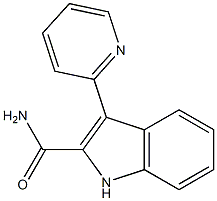 3-(2-Pyridyl)-1H-indole-2-carboxamide Struktur