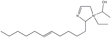 1-Ethyl-1-(1-hydroxyethyl)-2-(5-undecenyl)-3-imidazoline-1-ium Struktur