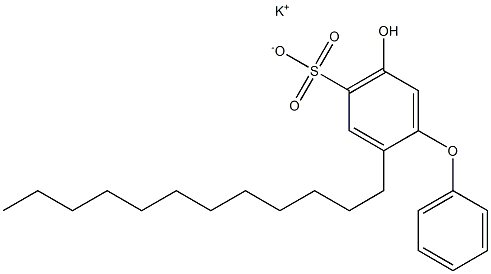 5-Hydroxy-2-dodecyl[oxybisbenzene]-4-sulfonic acid potassium salt Struktur