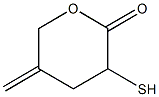 3-Mercapto-5-methylenetetrahydro-2H-pyran-2-one Struktur