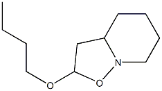 2-Butoxy-3,3a,4,5,6,7-hexahydro-2H-isoxazolo[2,3-a]pyridine Struktur