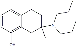 5,6,7,8-Tetrahydro-7-methyl-7-dipropylaminonaphthalen-1-ol Struktur