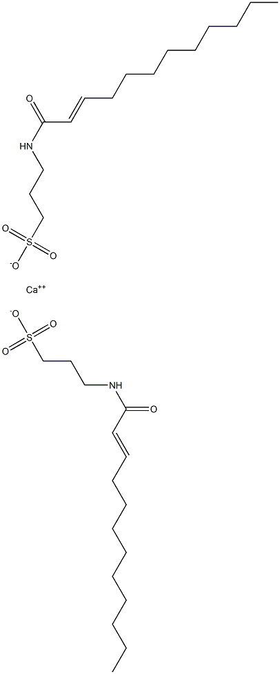 Bis[3-(2-dodecenoylamino)-1-propanesulfonic acid]calcium salt Struktur