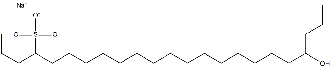 20-Hydroxytricosane-4-sulfonic acid sodium salt Struktur