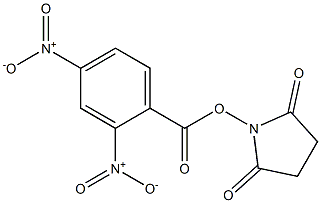 2,4-Dinitrobenzoic acid succinimidyl ester Struktur