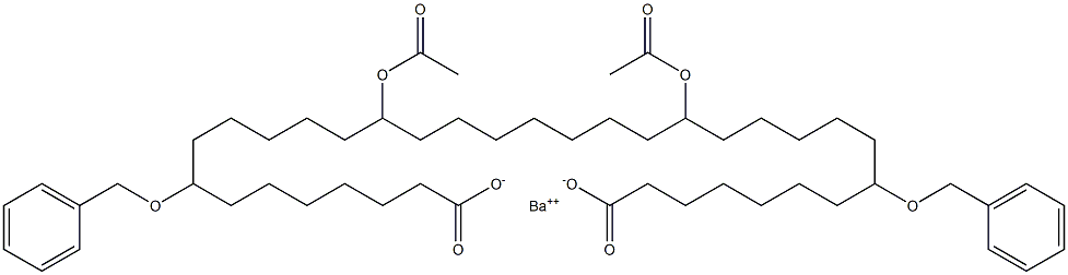 Bis(8-benzyloxy-14-acetyloxystearic acid)barium salt Struktur