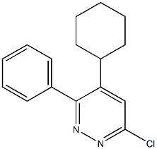 6-Chloro-3-phenyl-4-cyclohexylpyridazine Struktur